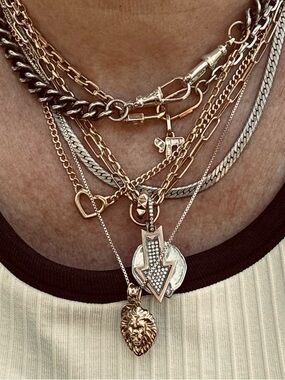 925 Italy Sterling Silver Vintage Etched Herringbone Chain Link Necklace 16"/4mm